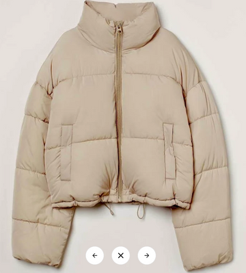 Cropped Beige Puffer Jacket for Women: The Trendy Winter Essential